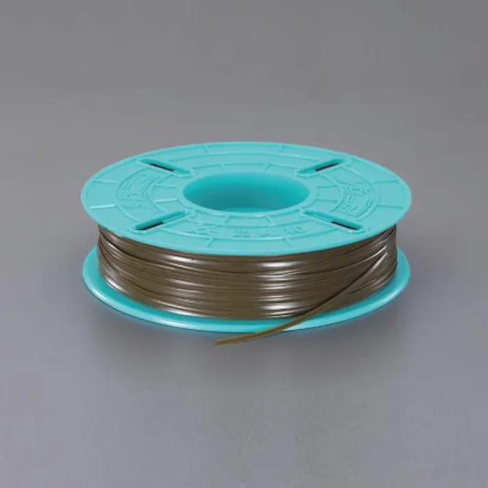 ビニタイ(PVC製/オリーブ色) 4.0mmx600m EA475VA-6 4548745782189【別送品】