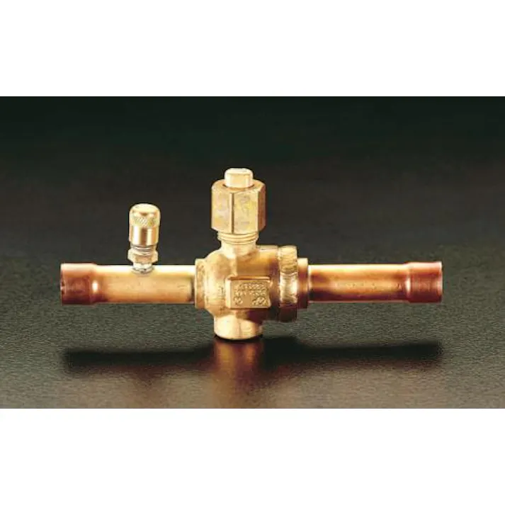 ESCO 3/8” 冷凍機用ボールバルブ 冷凍機・空調機工事用部材 4518340867109 EA496A-3(CDC)【別送品】