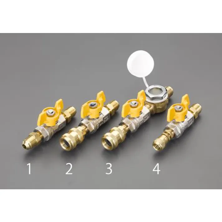 ロテックス(ROTEX) F3/8” x F3/8” ボールバルブ(サービス用) 冷凍機・空調機工事用部材 4548745268669 EA496EH-3(CDC)【別送品】