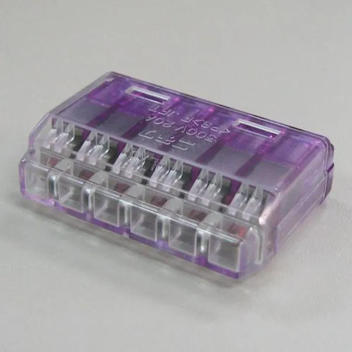 ESCO 6極 差込形電線コネクター(20個) コネクター 4550061517468 EA538PD-6(CDC)【別送品】