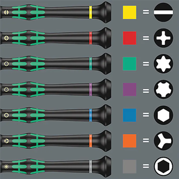 Wera ドライバーセット(精密用) 12本組 EA550M-100 4550061329221【別送品】