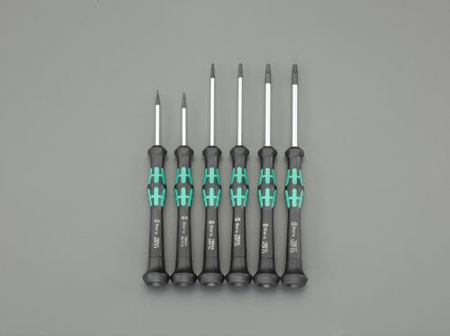 Wera ドライバー(精密用) [Hexagon] 0.9-3.0mm/6本組 EA550MF-100 4518340605404【別送品】