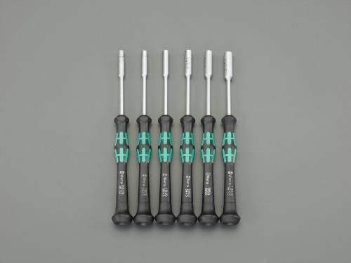 Wera ドライバー(精密用) [Nut] 3.2-5.5mm/6本組 EA550MG-100 4518340605411【別送品】