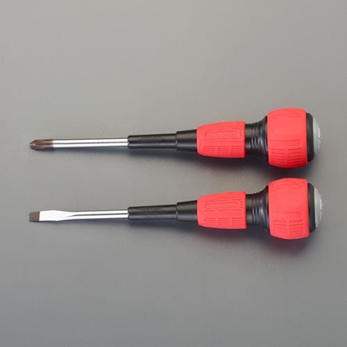 ESCOオリジナル ドライバー(電工/打撃可) [+-] 2本組 EA557AJ-10 4550061618639【別送品】