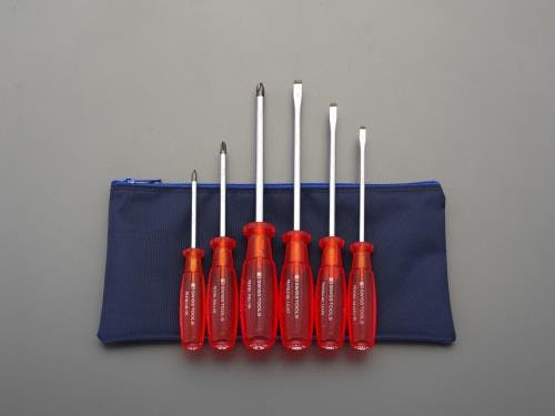 PBSWISSTOOLS ドライバー(ケース付) [+-] 6本組 EA560PB-600 4518340941892【別送品】