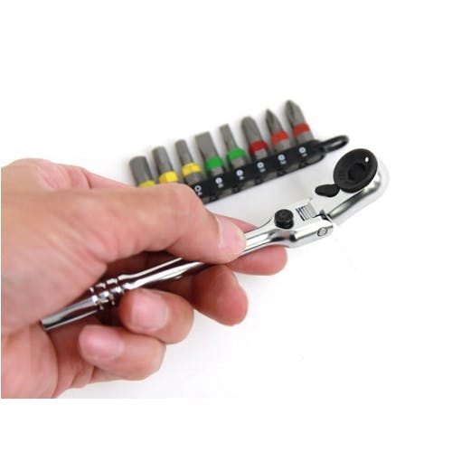 【シーサンパンナ 】2点セット SK11 メガネレンチセット 6本組 ガンメタ仕様 SMW-06GMS スパナセット