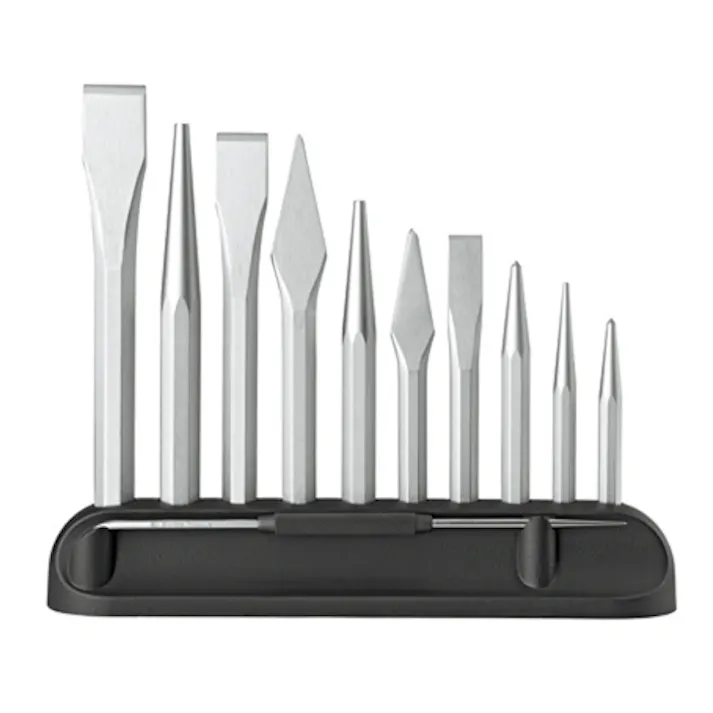 PBSWISSTOOLS タガネ・ポンチセット 10本組 EA572ZB-1 4548745262568【別送品】