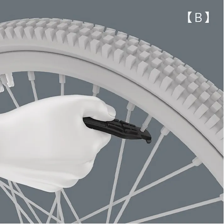 Wera タイヤレバー(自転車用) 2本組 EA573XW-1 4550061943878【別送品】