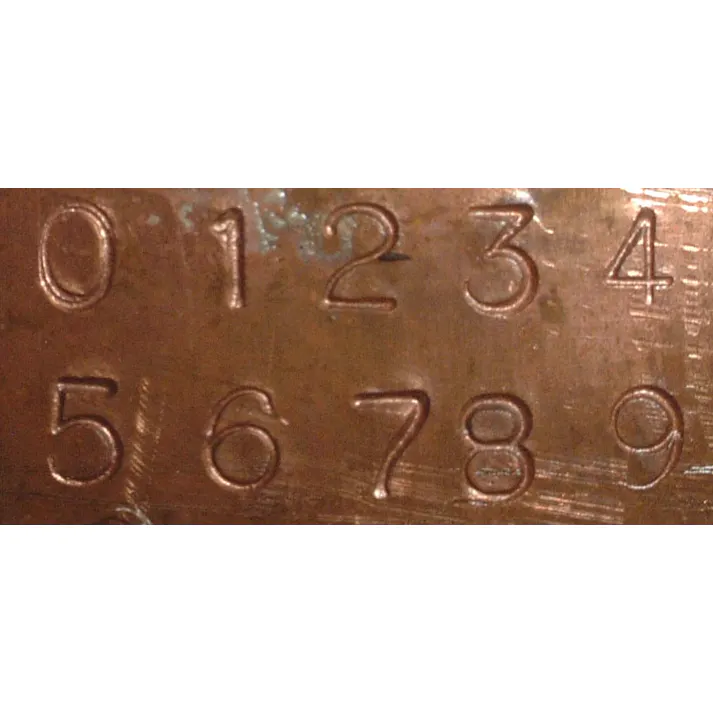 数字 刻印セット 6.4mm EA591HR-6 4518340871106【別送品】