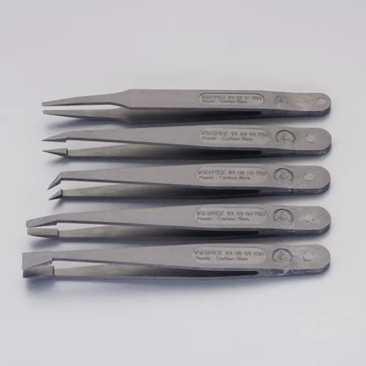 KNIPEX(クニペックス) ピンセット(ESD/プラスチック製) 5本組 EA595EF-100 4550061790373【別送品】