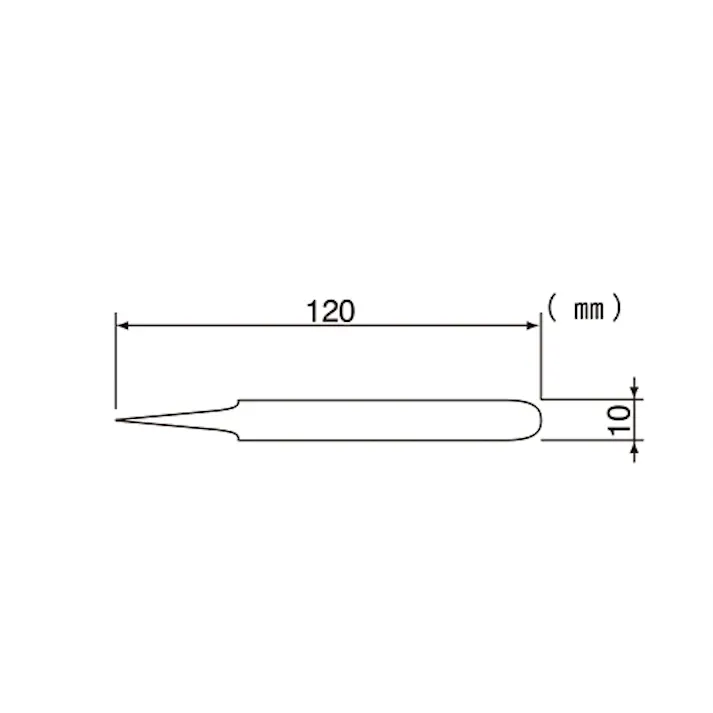 エンジニア ピンセット(チタン製) 120mm EA595GG-22 4550061592922【別送品】