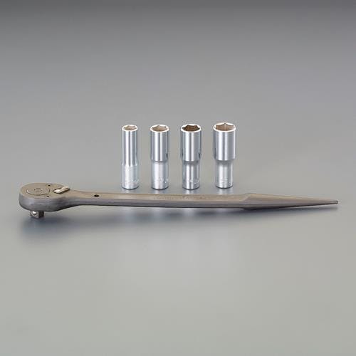 コーケン(Ko-ken) シノ付ラチェットハンドルセット(ソケット4個/ケース