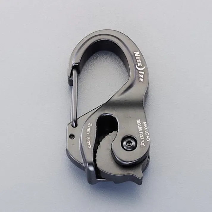 NITEIZE φ2-5mm ロープタイトナー(カラビナ付) バンジーコード・ひも 4550061581261 EA628VN-31(CDC)【別送品】