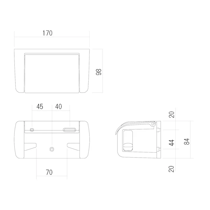ワンハンド/トイレットペーパーホルダー EA638LD-45 4550061101902【別送品】
