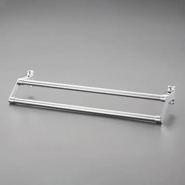 LIXIL 453mm タオル掛け(ステンレス製/2段式) 洗面・バス・トイレ用備品・消耗品・エチケット商品 4550061088142 EA638LE-211(CDC)【別送品】