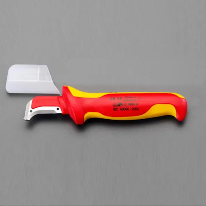 KNIPEX(クニペックス) 38x180mm 絶縁電工ナイフ(被覆切) 絶縁保護具・工具 4548745187014 EA640GA-2(CDC)【別送品】