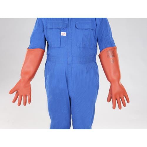 渡部工業 高圧用絶縁手袋(胴太型/7000V) [S] EA640ZE-6 4550061091302【別送品】