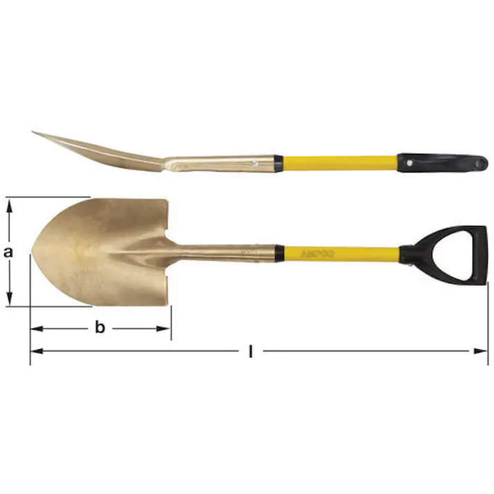 ショベル(ノンスパーキング) 228x286mm/940mm EA642KV-2 4518340350335【別送品】