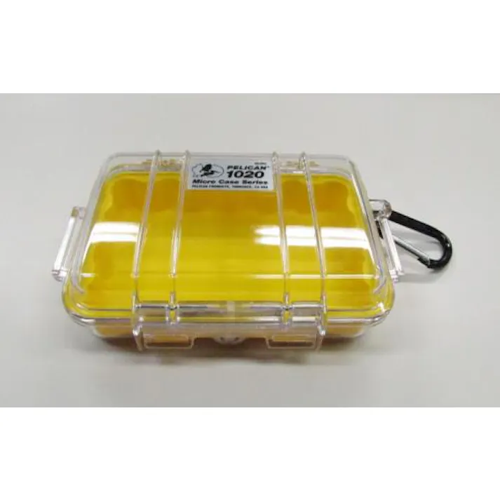 PELICANPRODUCTS 135x 90x43mm 防水ケース(黄・クリア) 防水ケース 4518340221406 EA657-2C(CDC)【別送品】