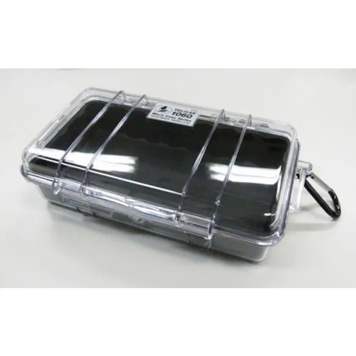 PELICANPRODUCTS 209x108x57mm 防水ケース(黒・クリア) 防水ケース 4518340221550 EA657-6A(CDC)【別送品】
