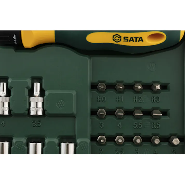 SATA ドライバービットセット(ラチェット式) 1/4”Hex EA683WA-1 4550061715925【別送品】