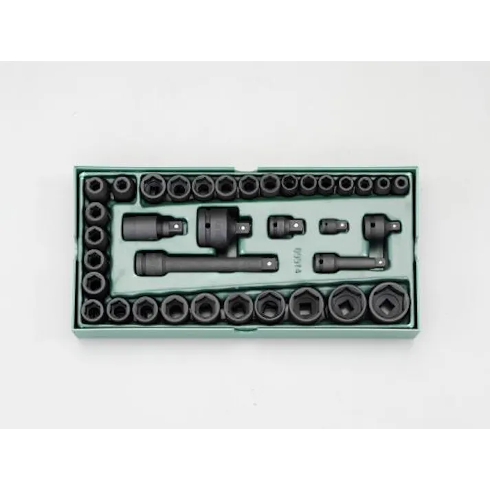 SATA 3/8”・1/2”DR インパクトソケットセット(トレー入り) 工具セット() 4548745962352 EA687YA-8(CDC)【別送品】