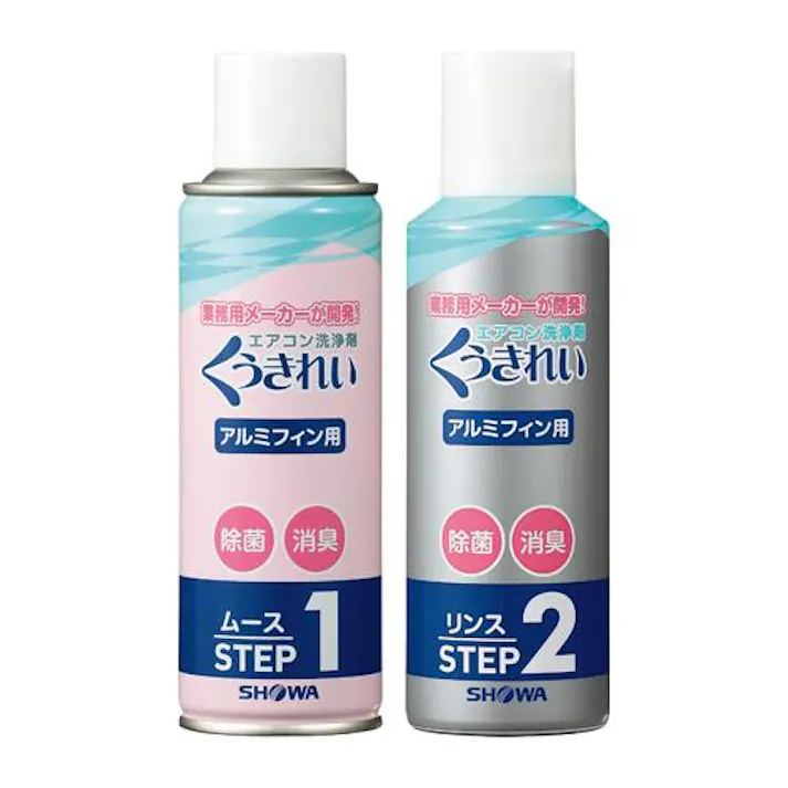 ショーワ(SHOWA) エアコン洗浄剤セット(ムース&リンス) 200ml+180ml EA119-7B 4550061264850【別送品】