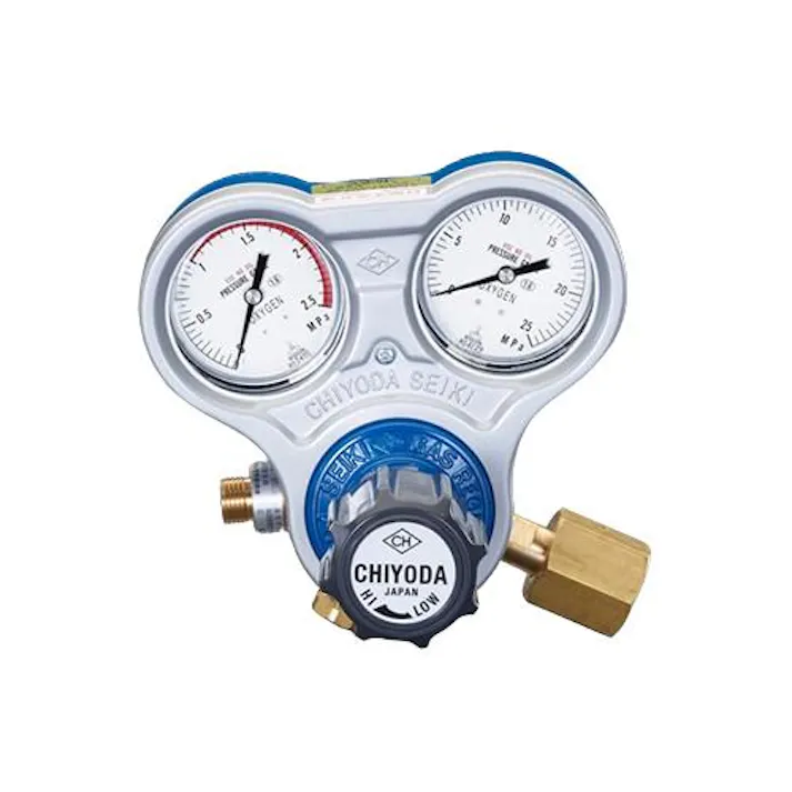 ESCO 酸素調整器(関東式雌ネジ/乾式安全器内蔵型) EA316A-4A(CDC)【別送品】