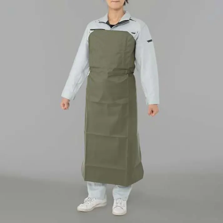 イノベックス(日本ウェーブロック) エプロン(ワンタッチ脱着/OD) 110x75cm EA355BA-53 4518340176355【別送品】
