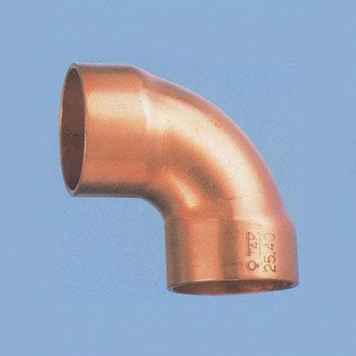 銅管エルボ(90°/5個) 25.40mm EA432BB-8B 4550061136041【別送品