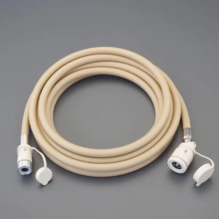 ESCO 7mmx2.0mガスホース(カプラー付・LP・都市ガス兼用) EA467BC-2A(CDC)【別送品】