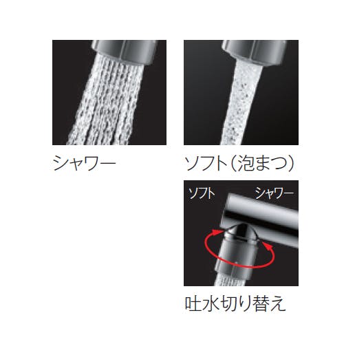 壁付シングル混合水栓(エコシングル、共用) TOTO 壁付シングル混合水栓(エコシングル、共用) TKS05311J (水