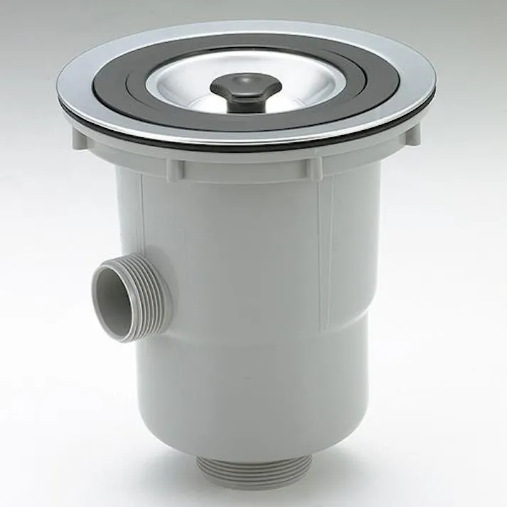 ESCO G 2” 防臭排水トラップ(オーバーフロー付/樹脂製) EA468D-72(CDC)【別送品】