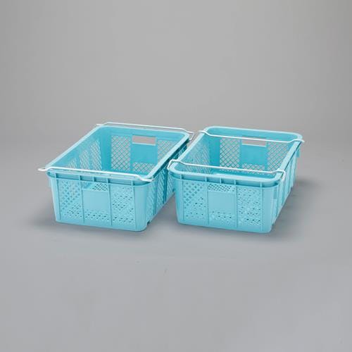 三甲(サンコー) コンテナ(2個) 661x465x235mm/53.8L EA506AB-122A 4518340157606【別送品】