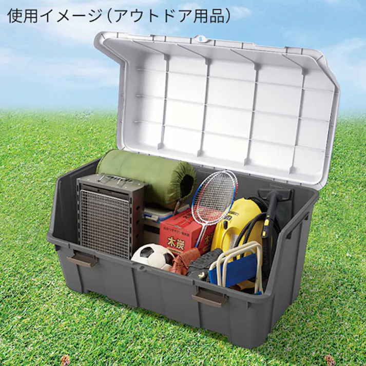 天馬(TENMA) 収納ケース(大開口/4個) 620x500x500mm/95L EA506MC-1BA 4518340152595【別送品】