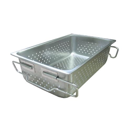 ESCO 530x325x150mm 取手付トレー(穴明/ステンレス製) EA508SE