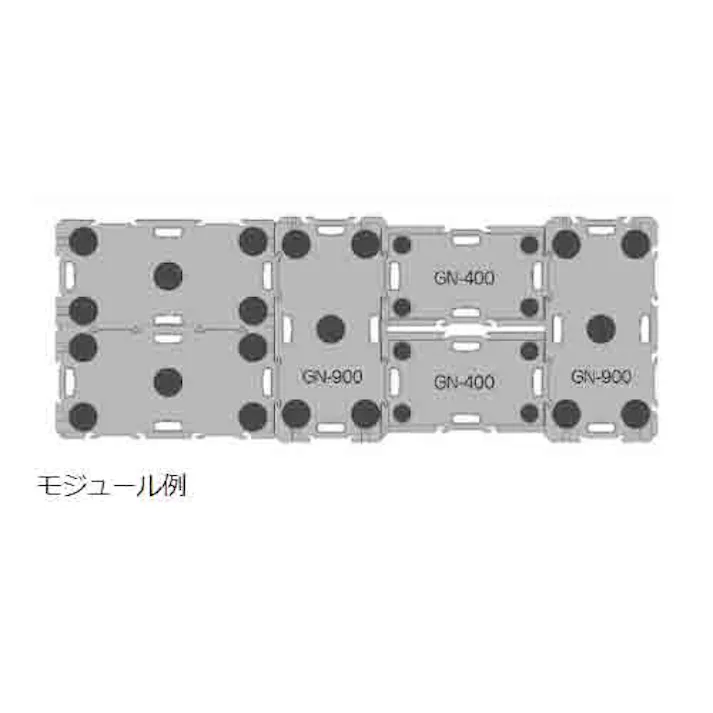 矢崎化工 ドーリー(連結型/すべり止め付) 900x450mm EA520AB-122 4518340190375【別送品】