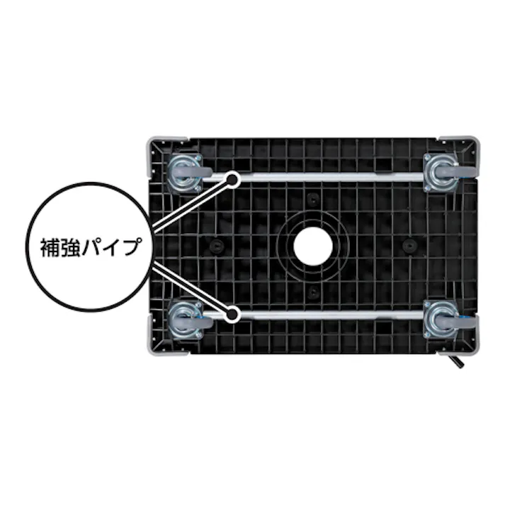 三甲(サンコー) ドーリー(PP製/ブラック) 600x900mm/300kg EA520AB-87 4518340146839【別送品】