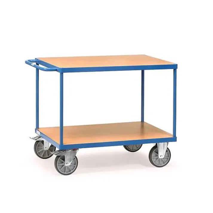 ESCO 1000x600mm/ 600kg 運搬車(二段/ブレーキ付) EA520BE-50(CDC)【別送品】