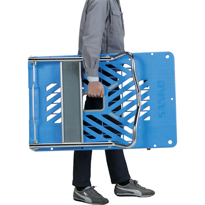 三甲(サンコー) 運搬車 760x465mm/150kg EA520BL-301A 4518340321779【別送品】