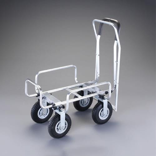 伸縮式アルミカート(ブレーキ付) 410x690mm/100kg EA520DB-2A 4518340014374【別送品】