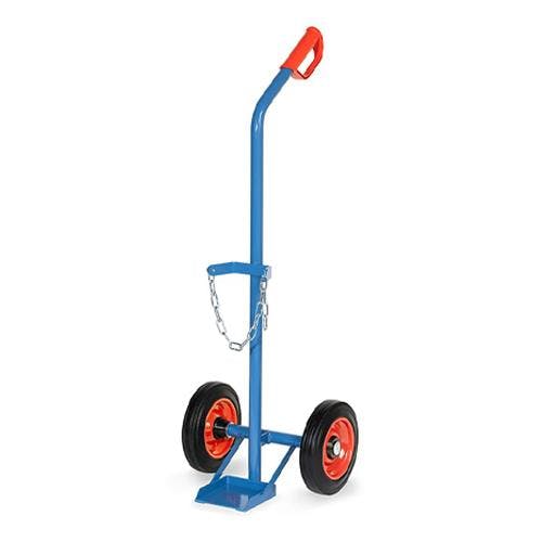 ボンベ用ハンドトラック φ140mm EA520FD-56 4550061426128【別送品】