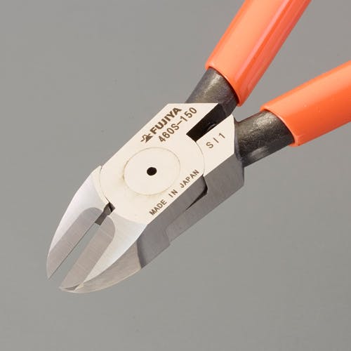 フジ矢(FUJIYA) 150mm 精密ニッパー(超硬刃付/ラウンド刃