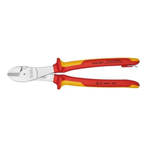 KNIPEX(クニペックス) 強力型ニッパー(絶縁/グリップ/落下防止) 250mm EA536KF-10 4518340148376【別送品】