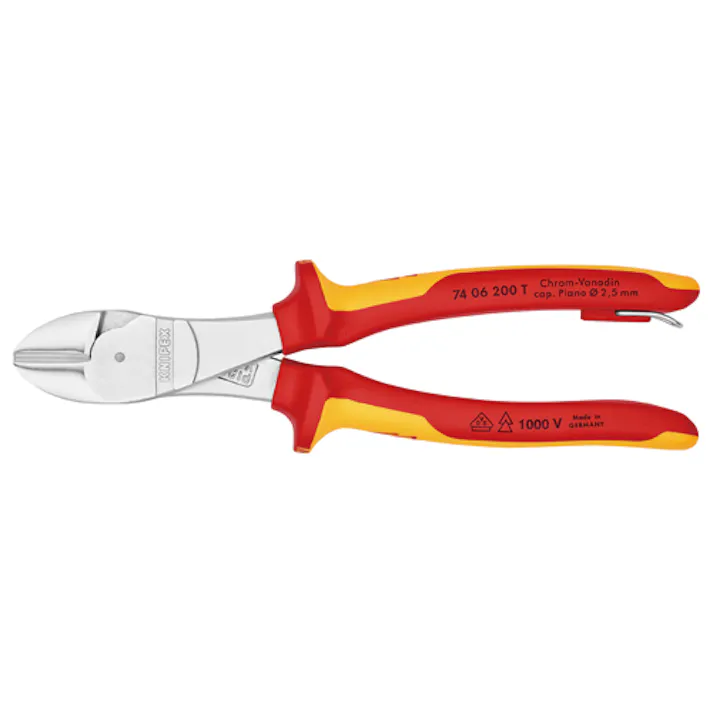 KNIPEX(クニペックス) 強力型ニッパー(絶縁/グリップ/落下防止) 200mm EA536KF-9 4518340148369【別送品】
