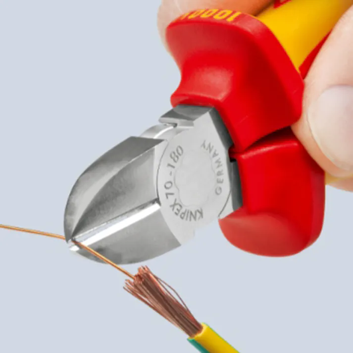 KNIPEX(クニペックス) 電工ニッパー(絶縁/グリップ/落下防止) 180mm EA536KG-9 4518340149489【別送品】