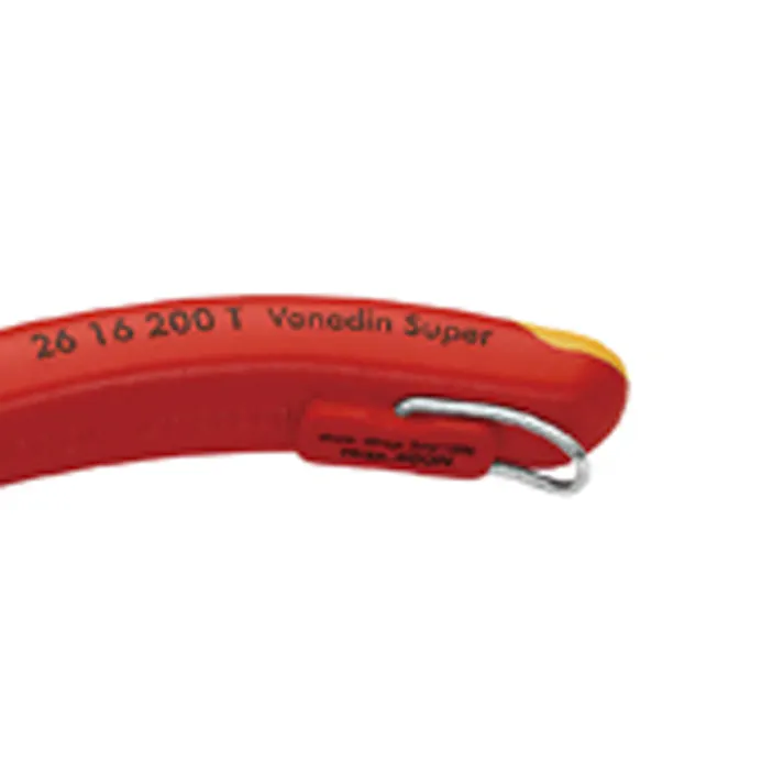 KNIPEX(クニペックス) 絶縁ラジオペンチ(グリップ/直/落下防止) 200mm EA537KC-201 4518340147201【別送品】