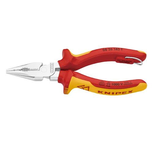 KNIPEX(クニペックス) ニードルノーズペンチ(絶縁・倍力・落下防止) 145mm EA537LB-13 4518340154230【別送品】