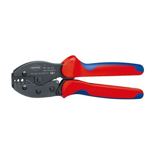 KNIPEX(クニペックス) 圧着ペンチ(同軸ケーブルコネクター用) EA538KH-18 4518340189911【別送品】