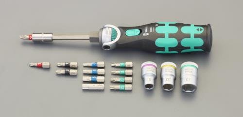 Wera コンビネーションドライバービットセット 3/8”DR(1/4”Hex) EA550BP-62 4518340037069【別送品】